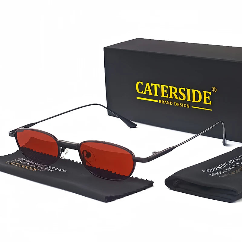 CATERSIDE Polarized Slim Rectangle Sunglasses