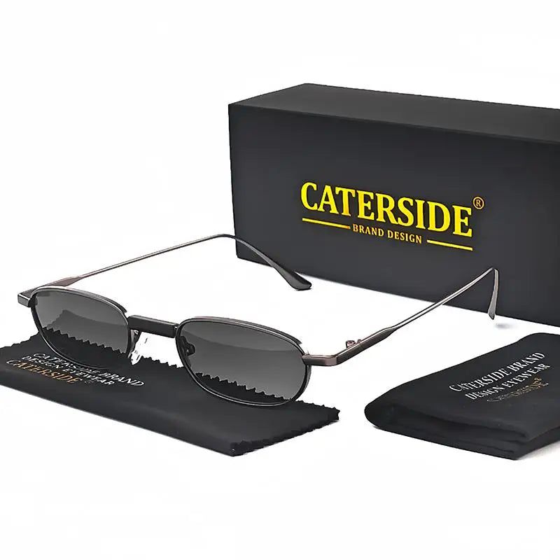 CATERSIDE Polarized Slim Rectangle Sunglasses