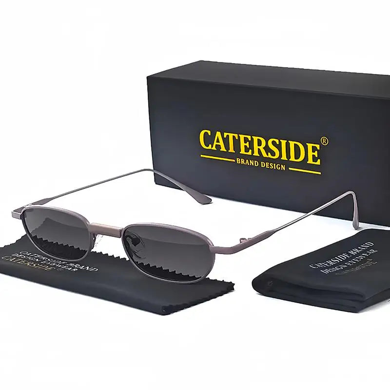 CATERSIDE Polarized Slim Rectangle Sunglasses