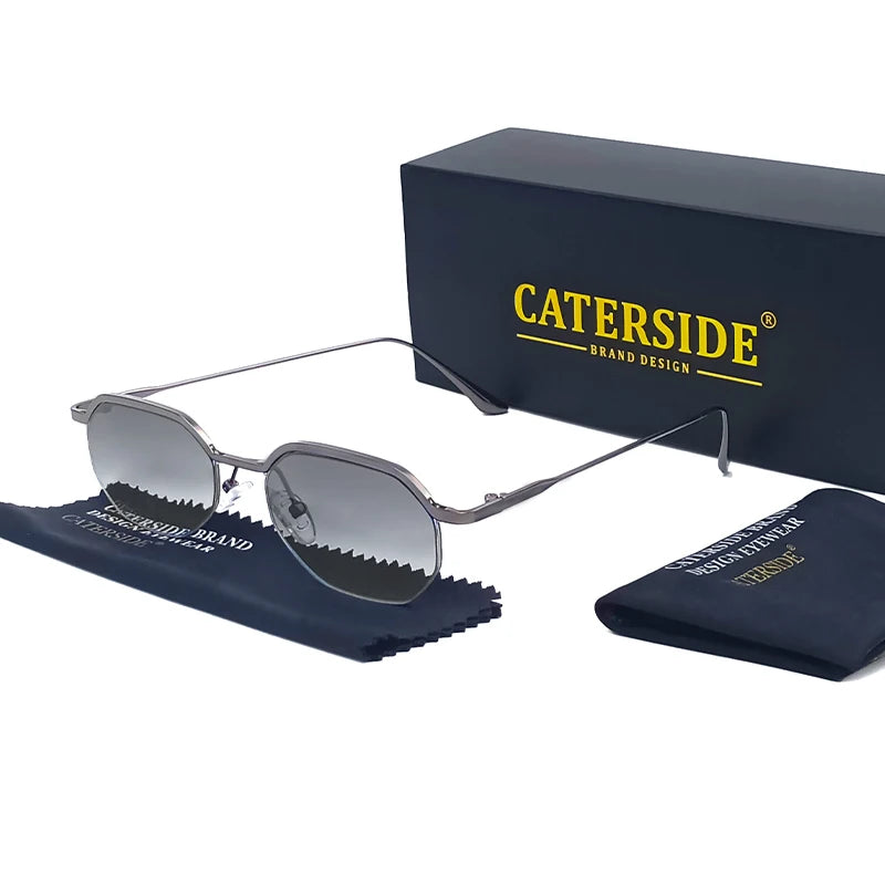 CATERSIDE Small Retro Sunglasses for Men