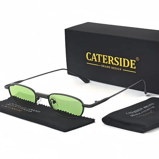 CATERSIDE Polarized Slim Rectangle Sunglasses