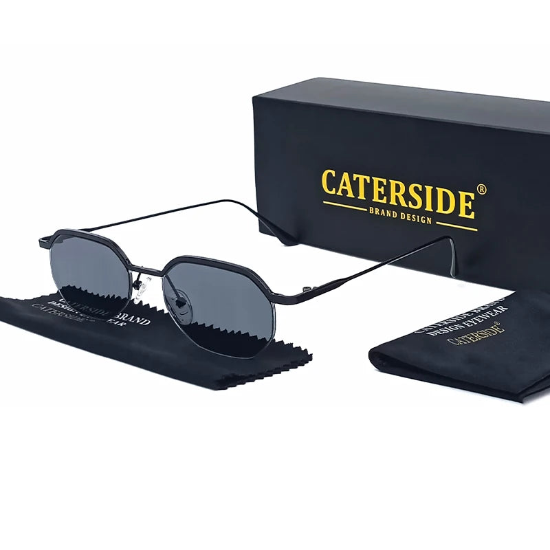 CATERSIDE Small Retro Sunglasses for Men